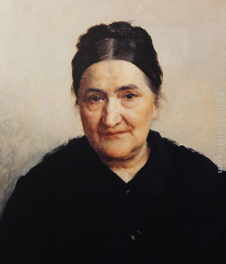 Portrait of Katarina Bibica painting - Vlaho Bukovac Portrait of Katarina Bibica art painting